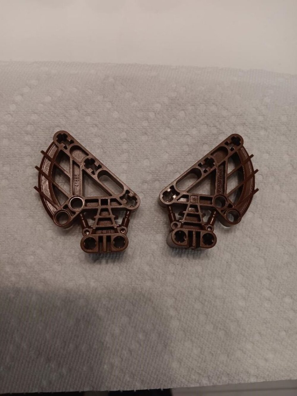 2 Pcs Lego Bionicle Rib Cage Replacement Parts #41665 Brown  T